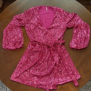 Free People Sequin Romper